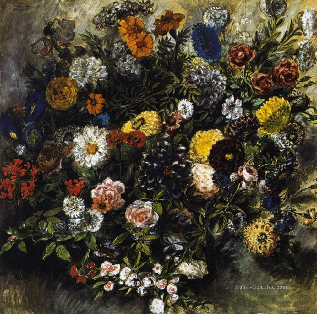 Bouquest von Blumen romantische Eugene Delacroix Ölgemälde